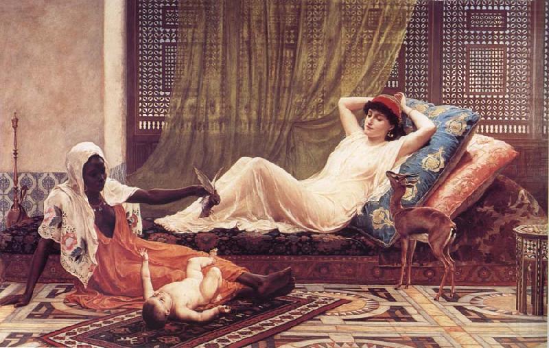 A New Attraction in t he Harem, Frederick Goodall